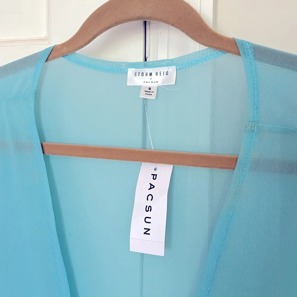 Summerful aqua bikini(s) and matching Pacsun Coverup - Picture 6 of 7